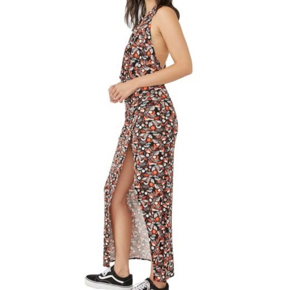 Free People Daria Maxi Dress in Black Combo Size S NWT - Picture 2 of 10